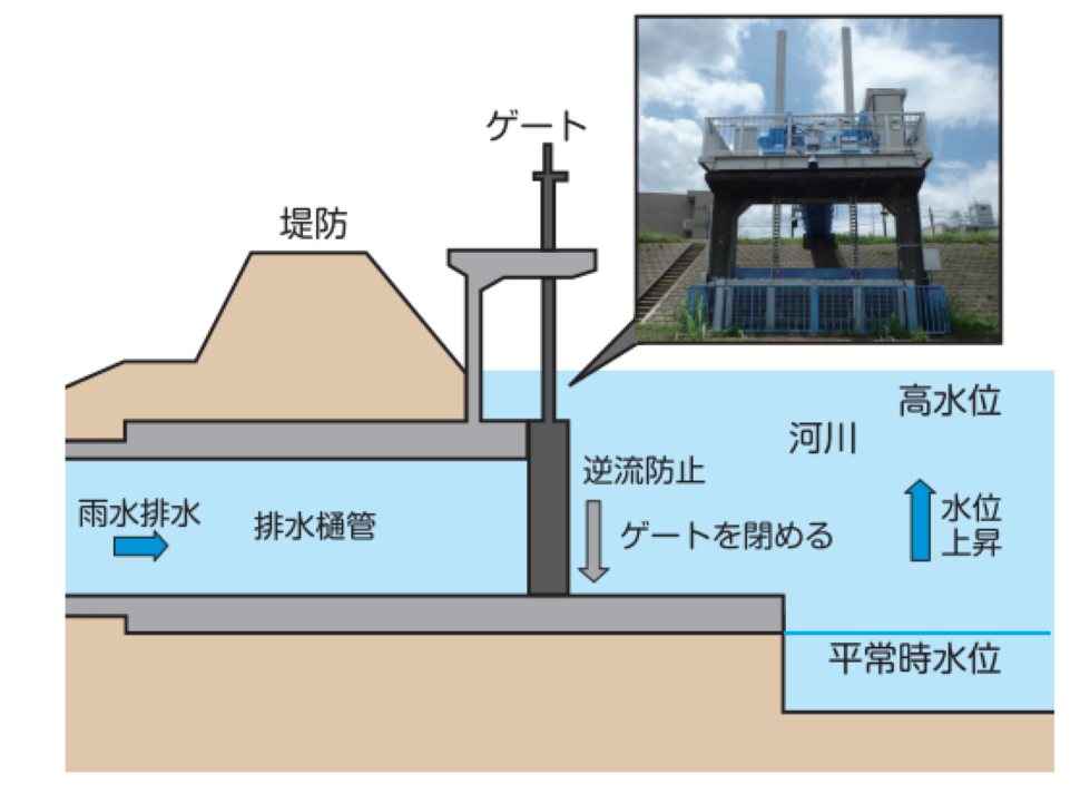 川崎市の排水管ゲート操作